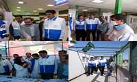 دکتر قاسم میری علی آباد، معاون درمان دانشگاه، در بازديد از پايانه مرزي میرجاوه